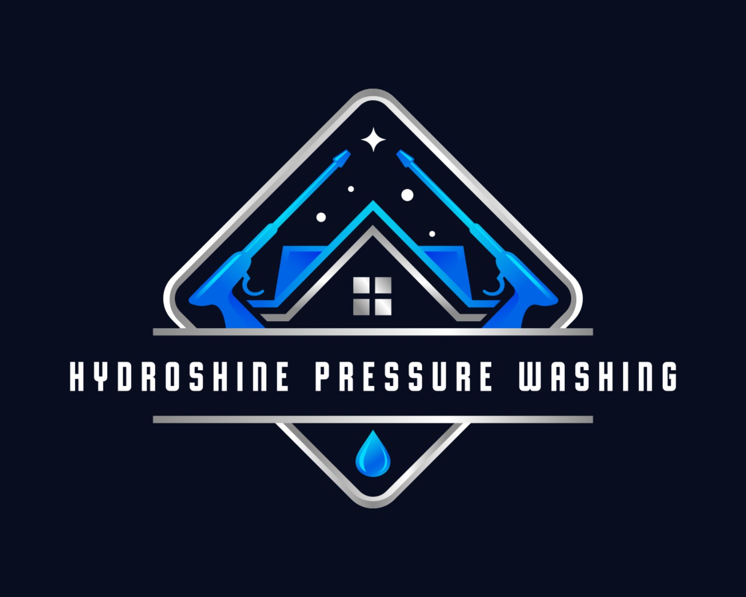 HydroShine Pressure Washing Logo